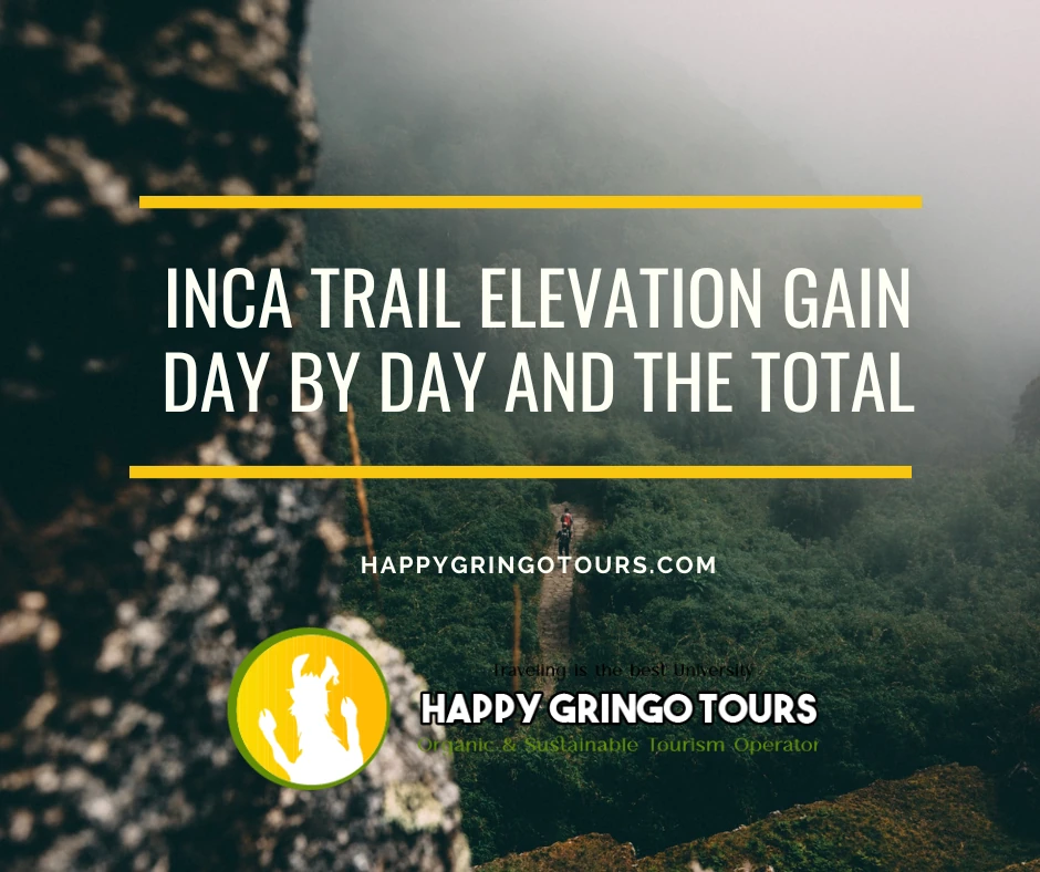 Inca Trail Elevation Gain Day by Day and the Total