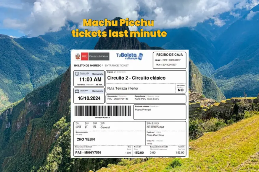 machu picchu tickets last minute