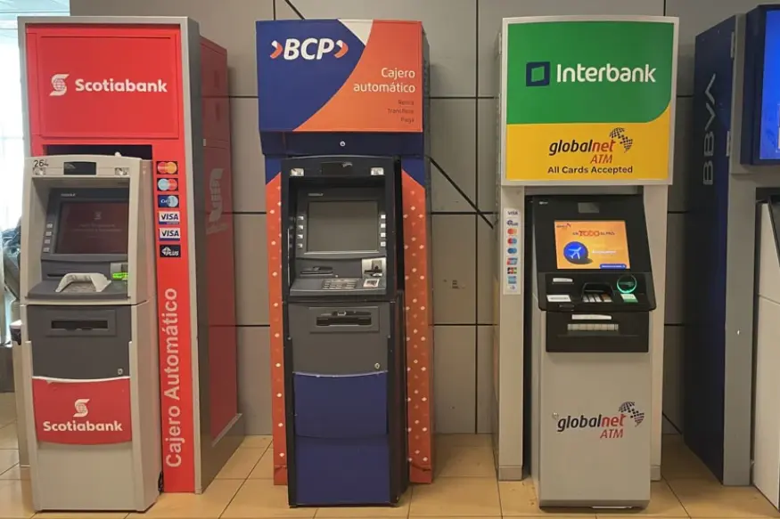 ATM in Peru BCP, Interbank and Scotiabank Cash Withdrawal for Tourists